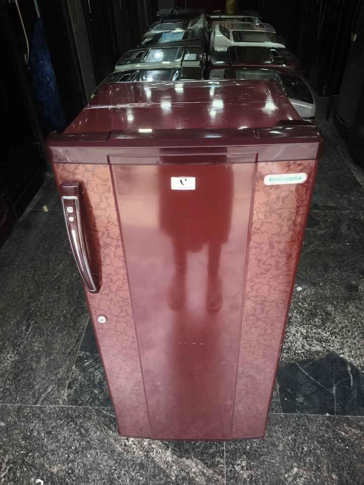 red videocon single door fridge